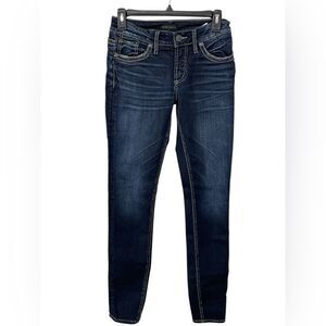 Silver Suki Skinny Jeans Women's Size 26x31 Dark Wash Denim‎